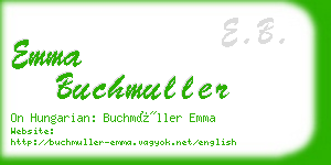 emma buchmuller business card